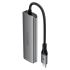 ACEFAST J15 4 in 1 USB-C Hub 5Gbps High Speed Data Transfer USB 3.0 Docking Station Plug and Play - Gray